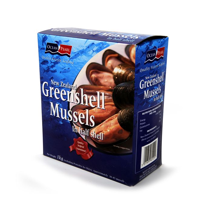 Bells Fishmongers Green Lip Mussels (Frozen)